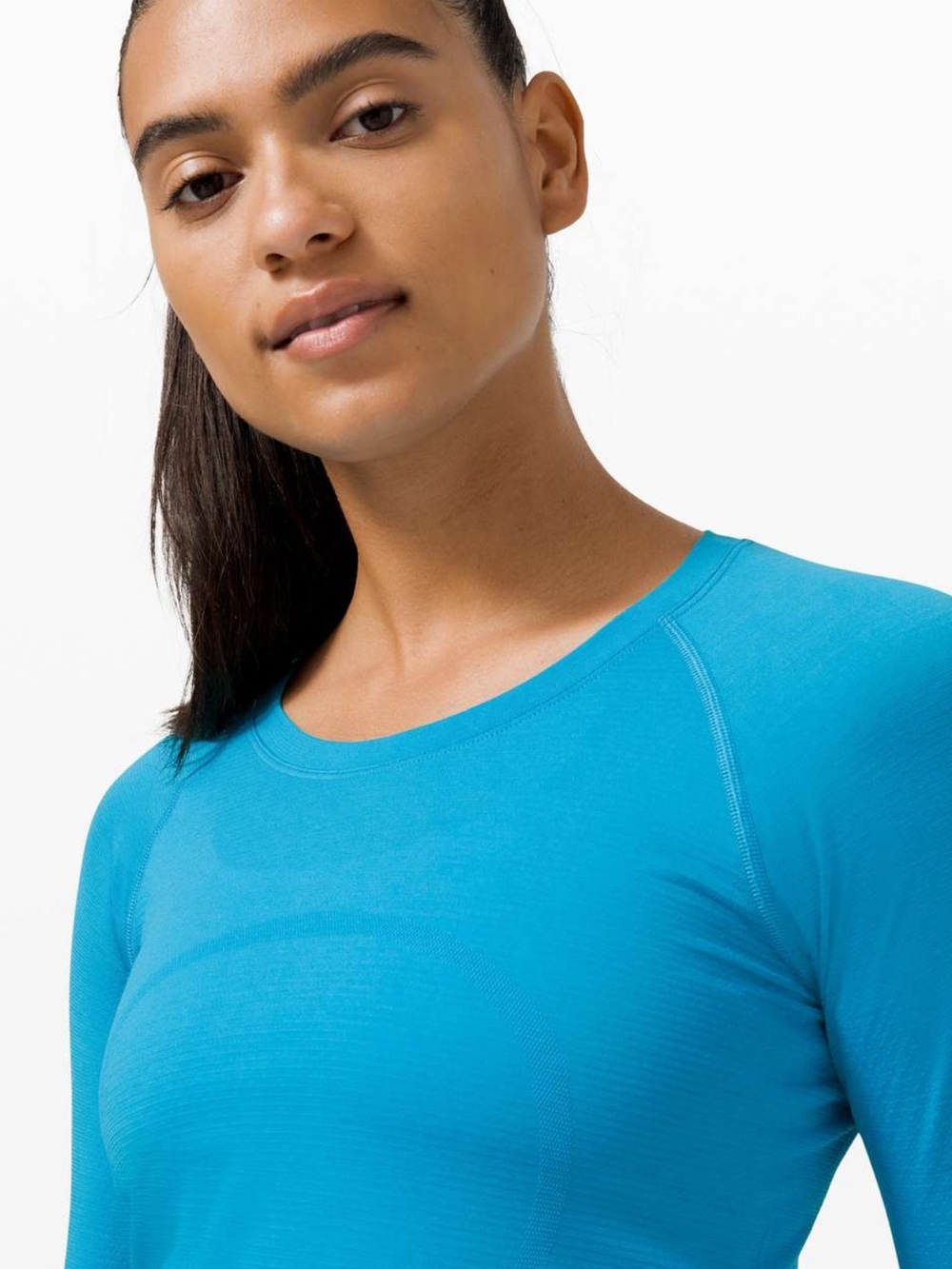 Lululemon Swiftly Tech Long Sleeve 2.0 Turquoise Tide Size 4 - Picture 2 of 6